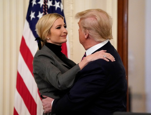 Ivanka Trump and Donald Trump