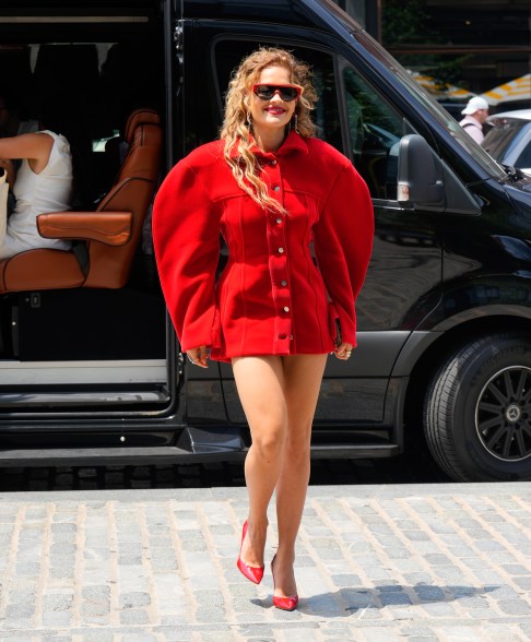 Rita Ora in red