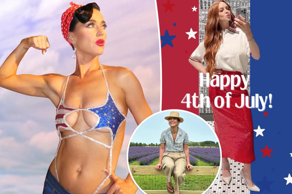 See how your favorite stars celebrated Fourth of July: Katy Perry, Jennifer Lopez, Lindsay Lohan and more