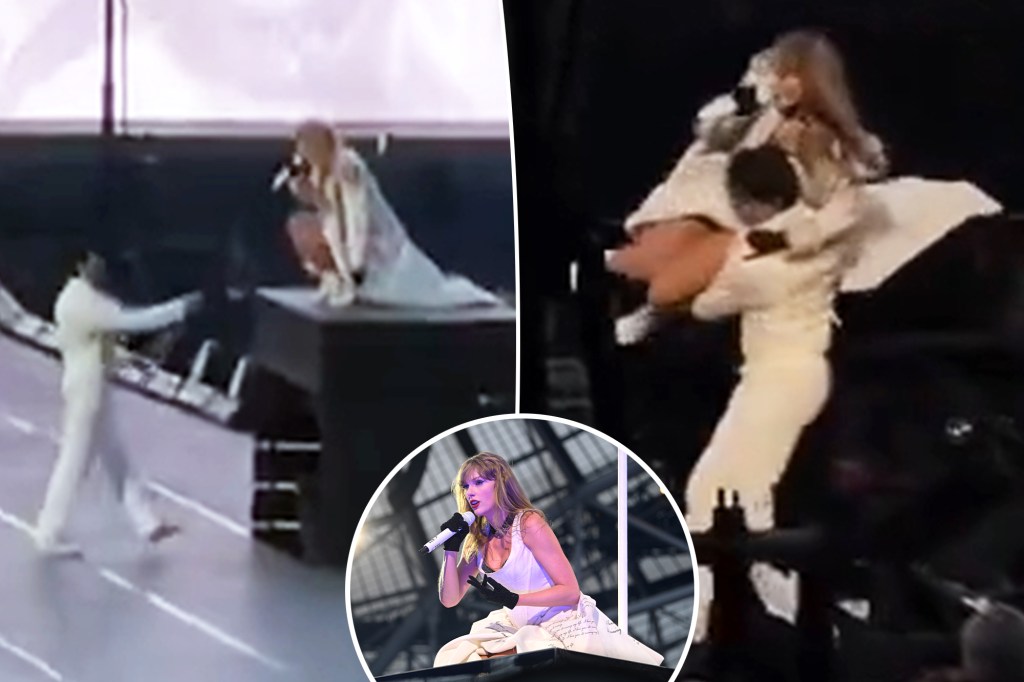 Taylor Swift suffers mechanical glitch, carried off the platform at Dublin concert
