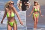 Tori Spelling, 51, shows off figure in neon green bikini after admitting to using weight loss drugs