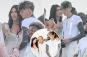 Megan Fox and MGK stay close at Michael Rubin's star-studded white party after getting back together