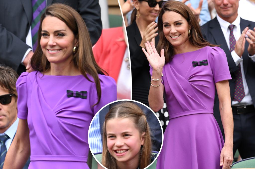 Kate Middleton attends Wimbledon with daughter Charlotte, 9, amid cancer battle