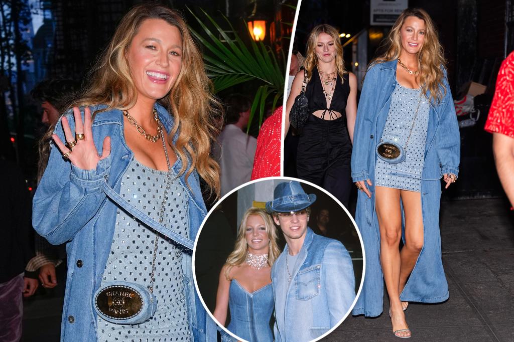 Blake Lively channels Britney Spears in all-denim ensemble: ‘It’s Britney Bitch’