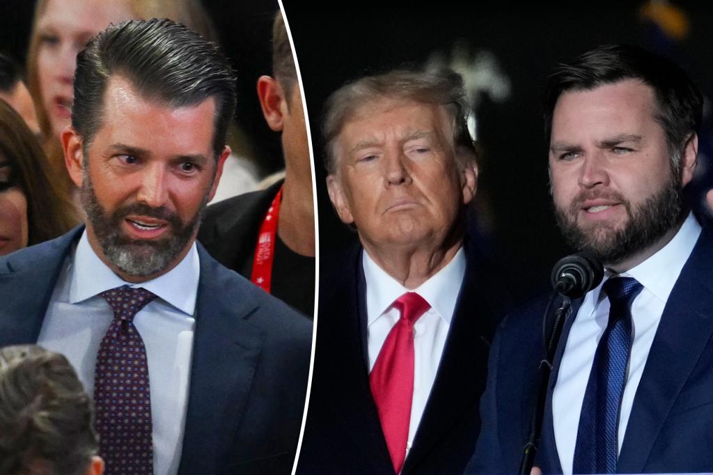 Don Jr. could eye 2028 ticket with  JD Vance after Donald Trump’s VP pick: ‘He had a lot to do with the choice… they’re besties’