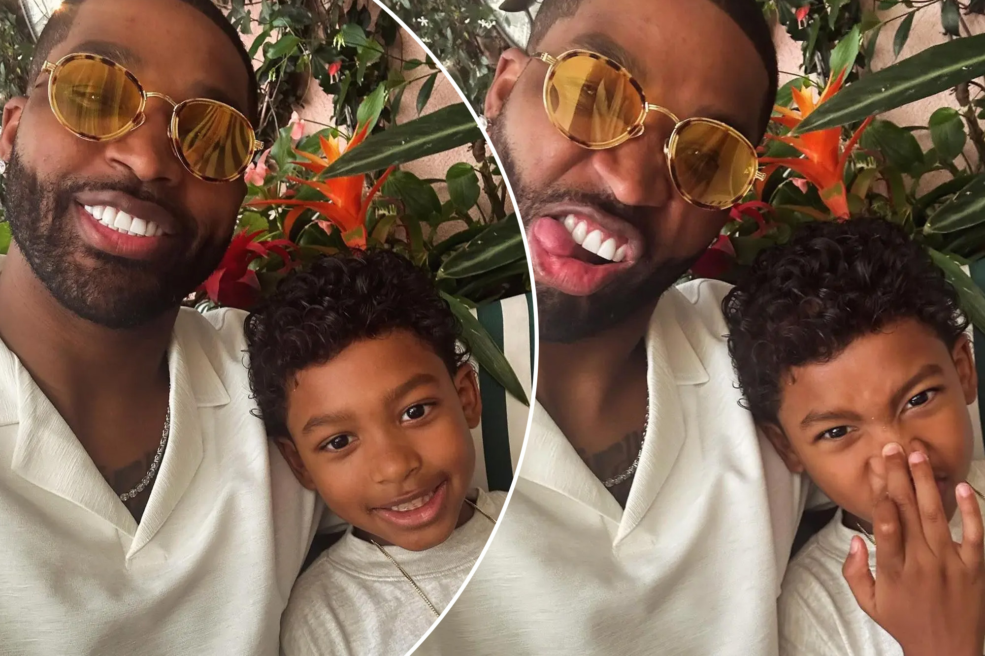 Tristan Thompson shares rare photo with son Prince, 7, after child support drama