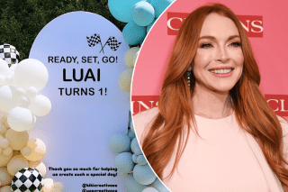 Inside Lindsay Lohan’s son Luai’s race car-themed 1st birthday party