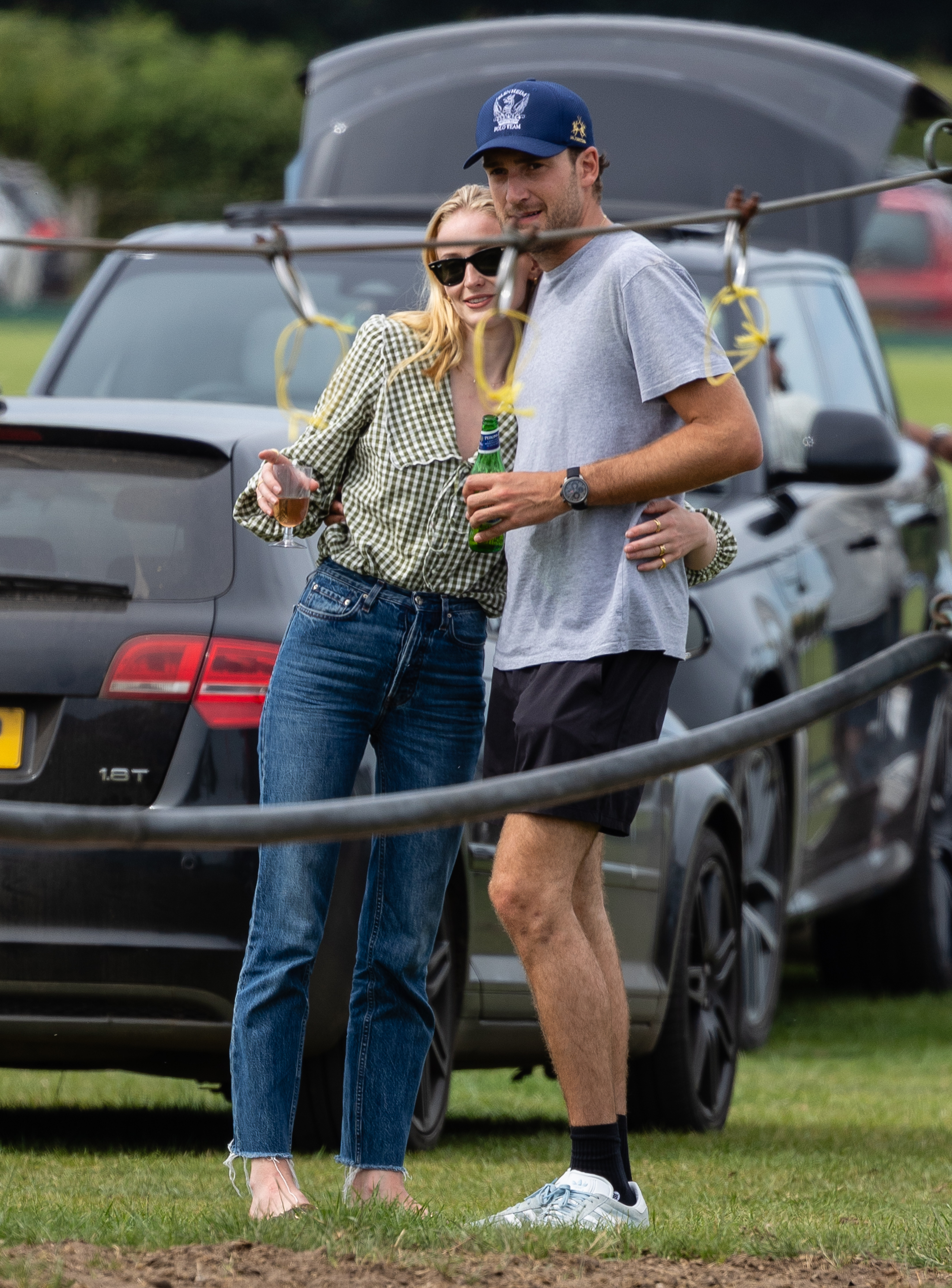 Sophie Turner with her boyfriend Peregrine Pearson.