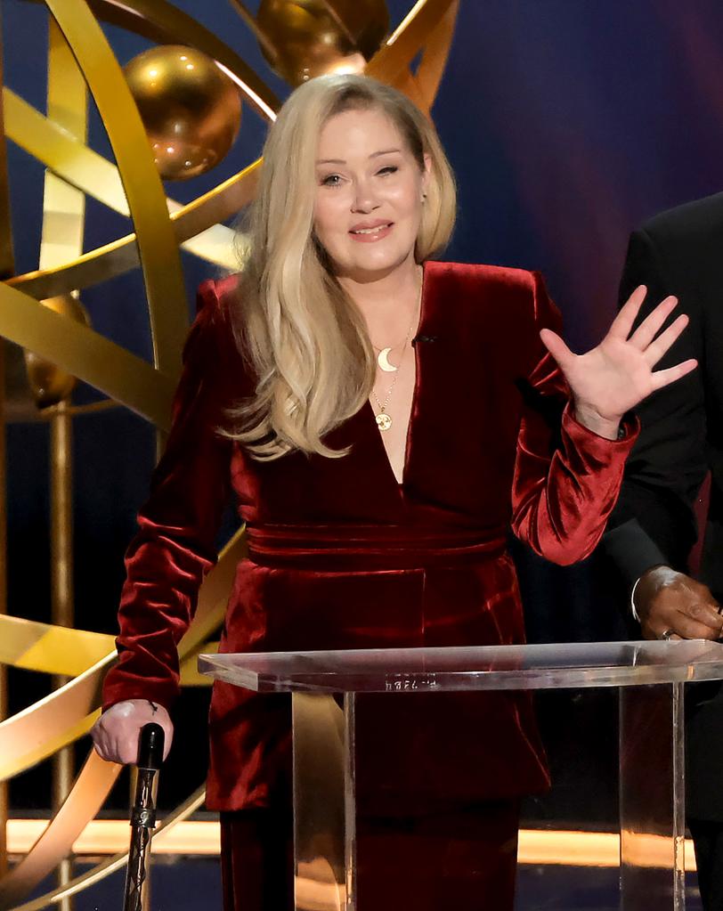 Christina Applegate at the Emmys.