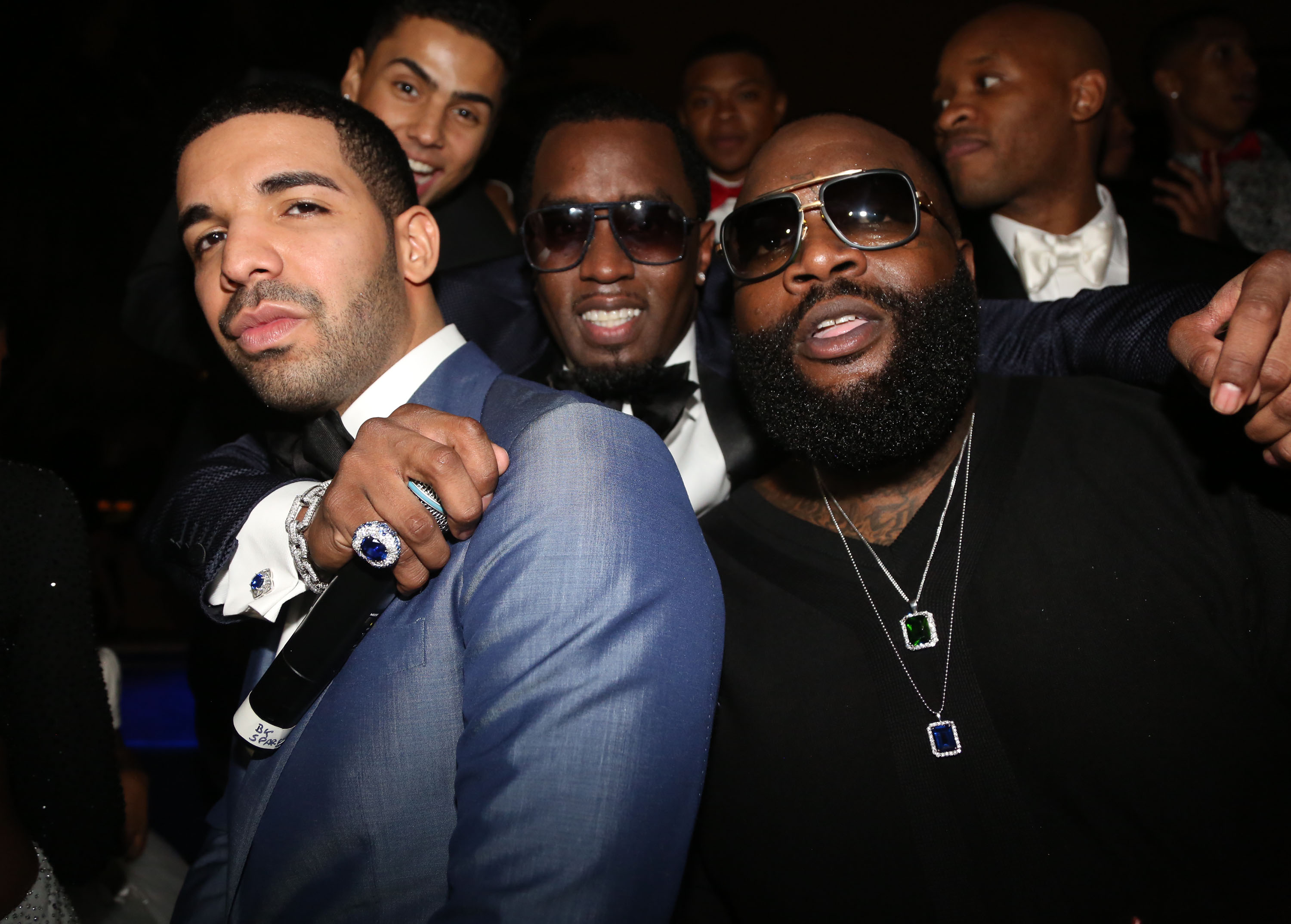 Rick Ross and Drake with Diddy