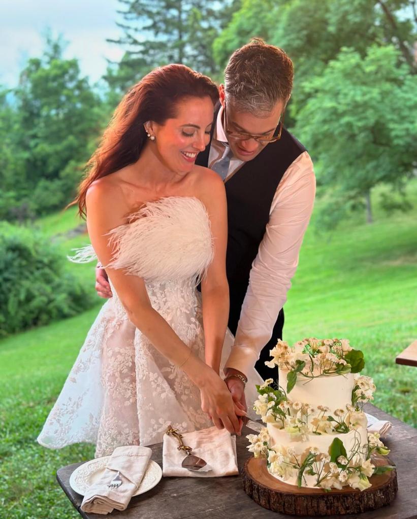 Eva Amurri and Ian Hock on their wedding day.