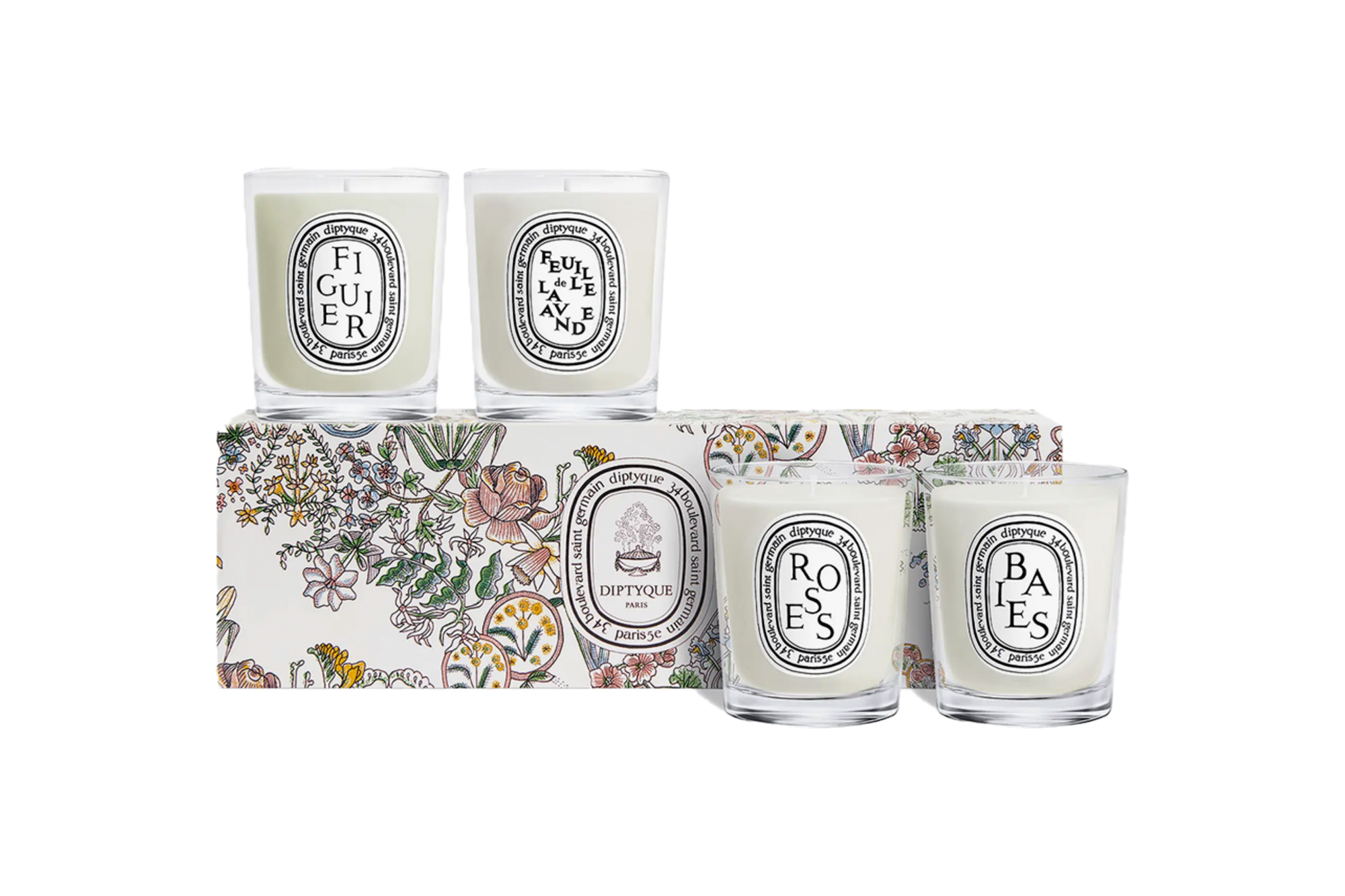 four Diptyque candles