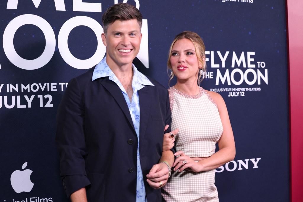 Scarlett Johansson and Colin Jost