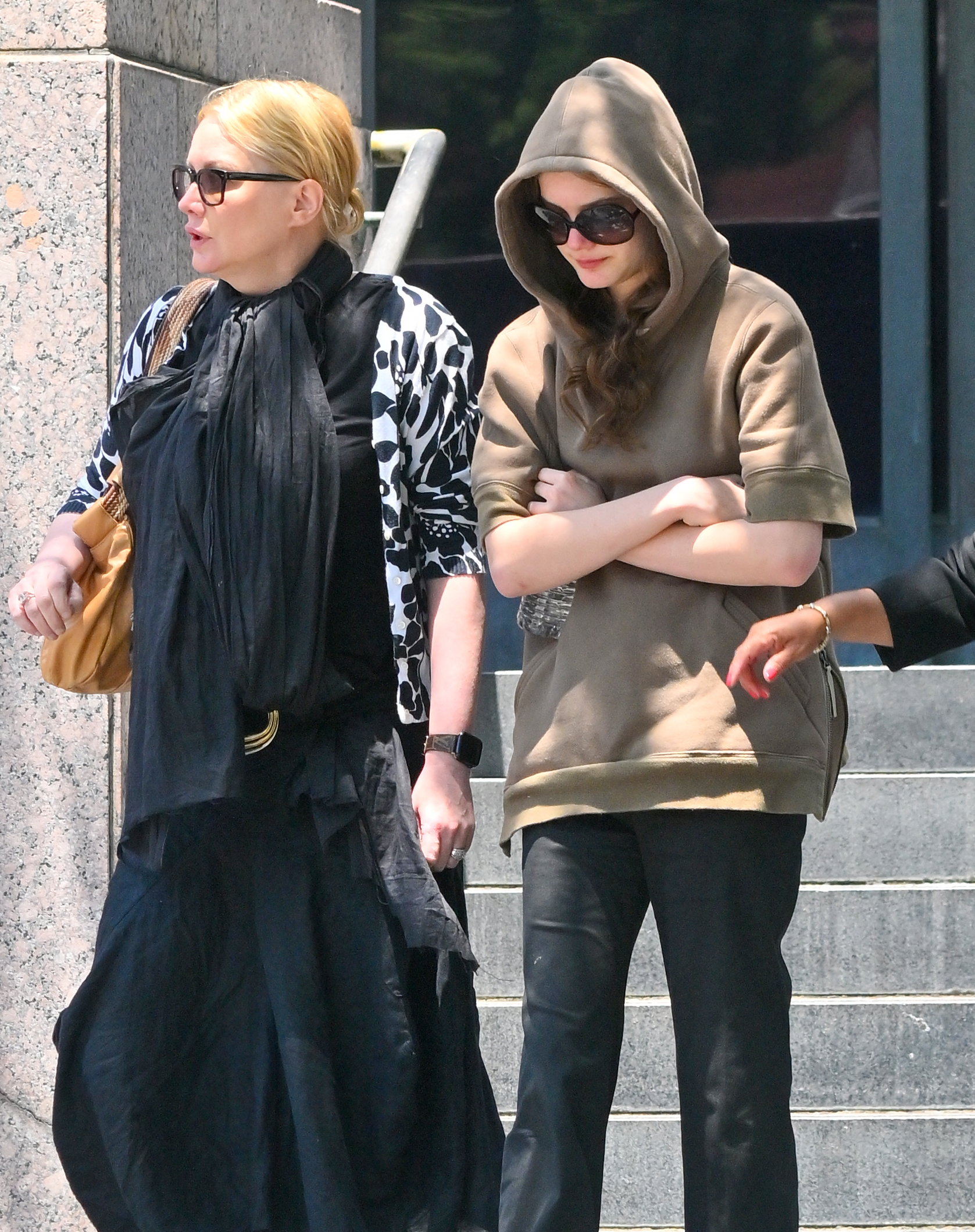 Alice Evans with her daughter, Ella.