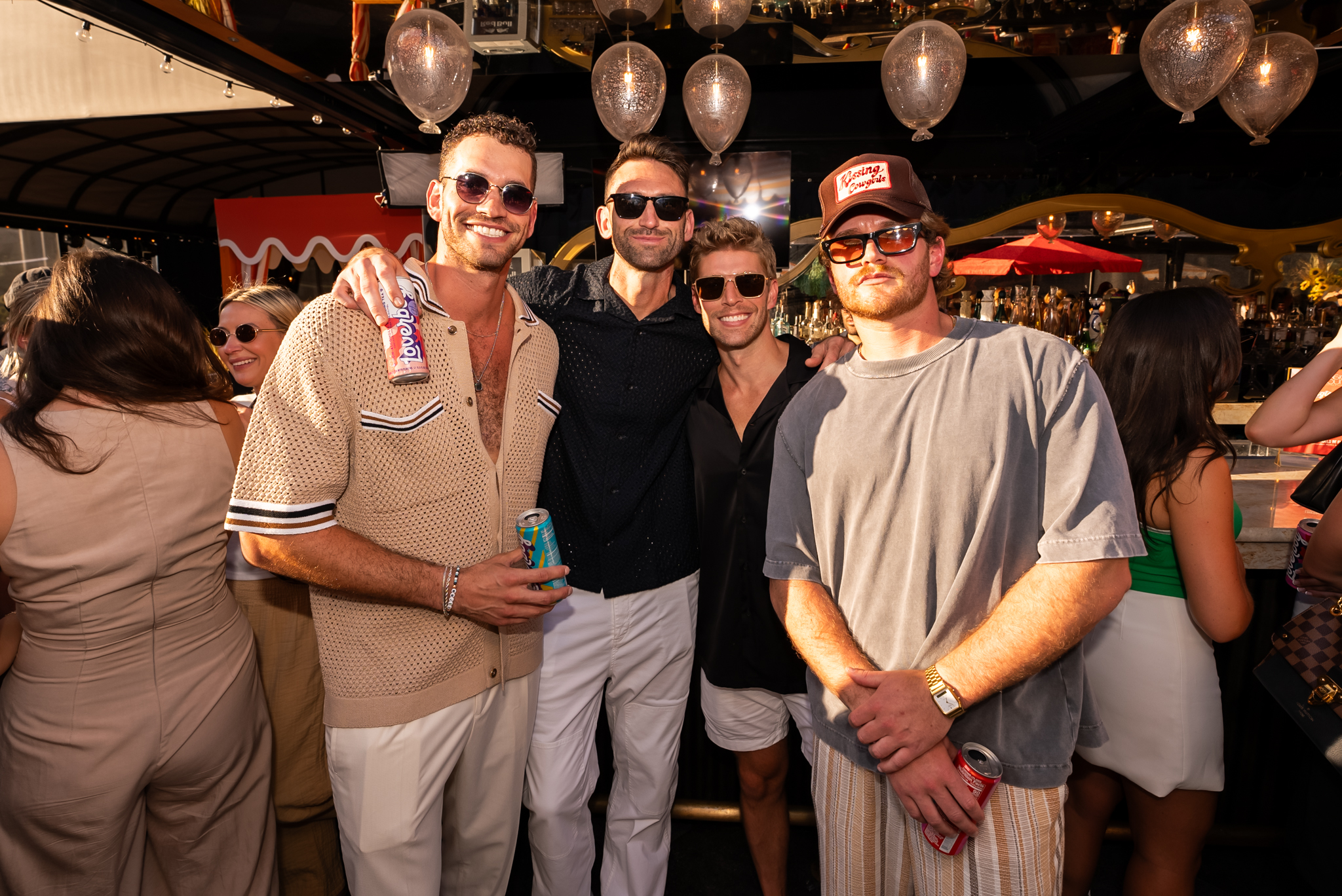 Jesse Solomon, Carl Radke, Kyle Cooke, and West Wilson at Magic Hour Rooftop Bar