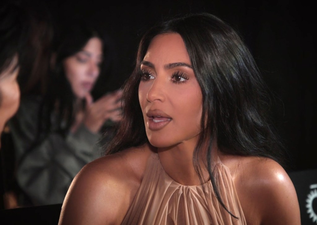 Kim Kardashian talks about getting a salmon sperm facial on "The Kardashians."