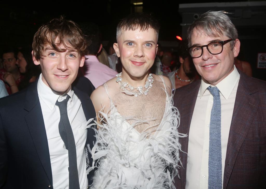 James Wilkie Broderick, Cole Escola and Matthew Broderick.