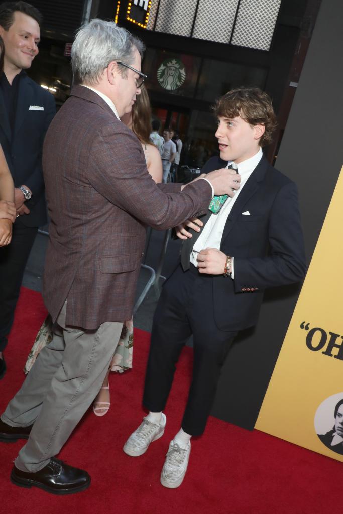 Matthew Broderick and son James.