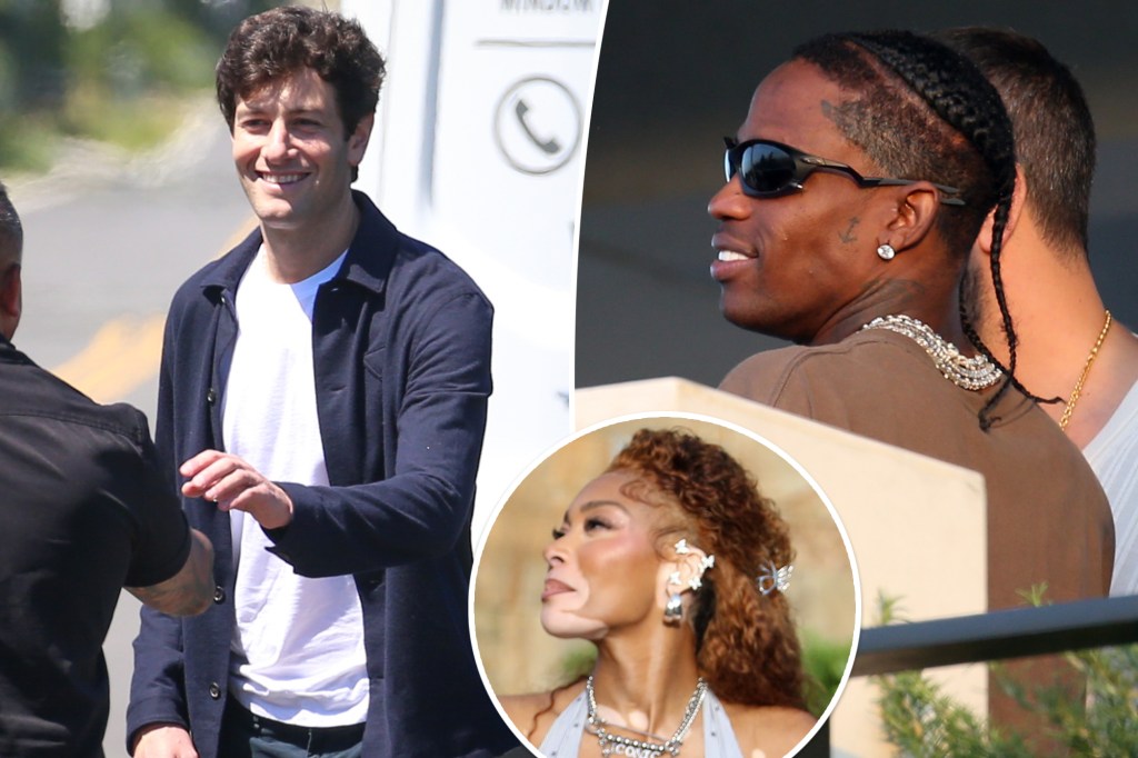Travis Scott, Winnie Harlow and Joshua Kushner attend Michael Rubin’s star-studded pre-party before annual Fourth of July bash in the Hamptons
