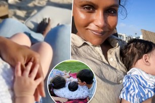 Mindy Kaling and kids