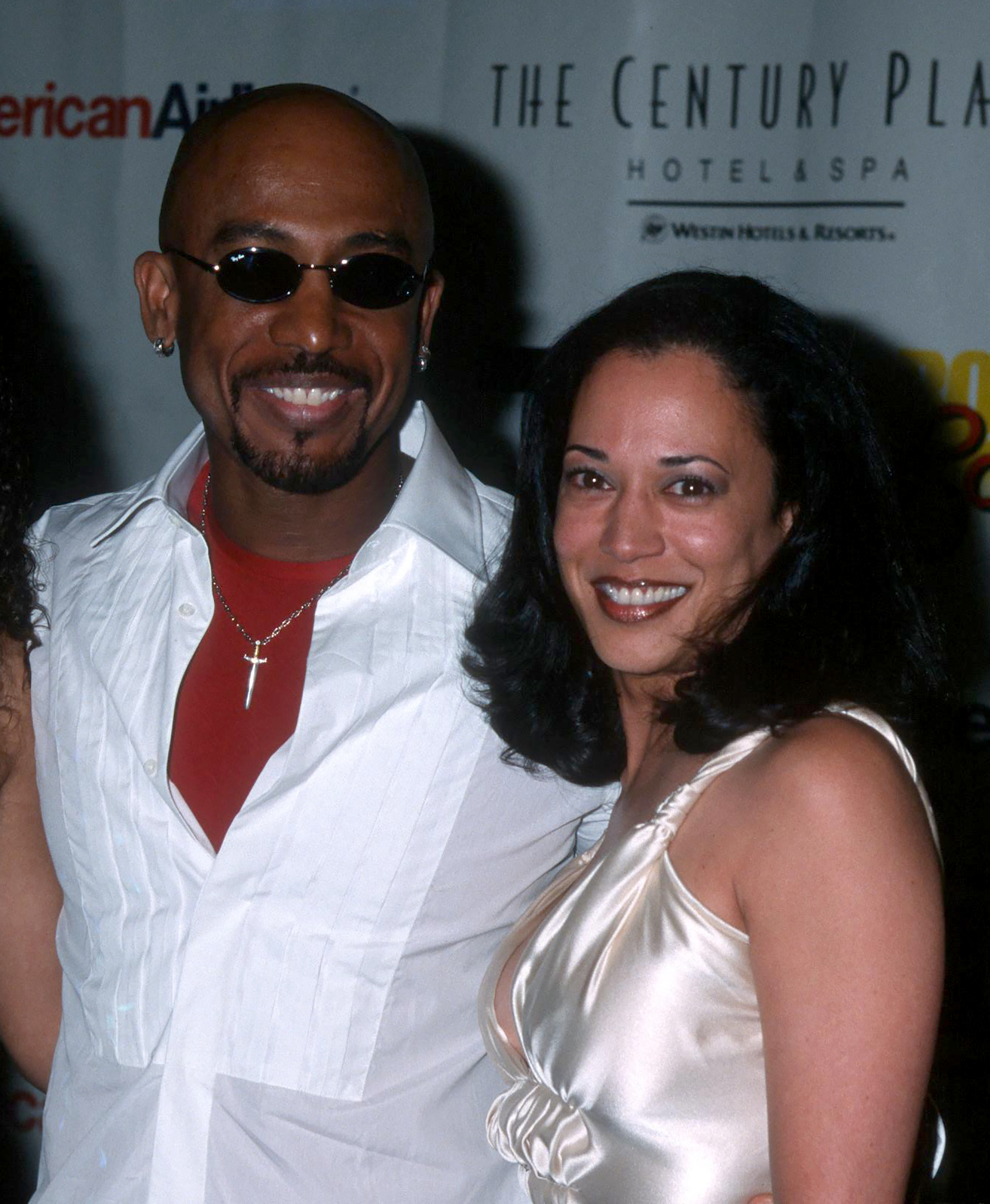 Montel Williams and Kamala Harris in 2001.