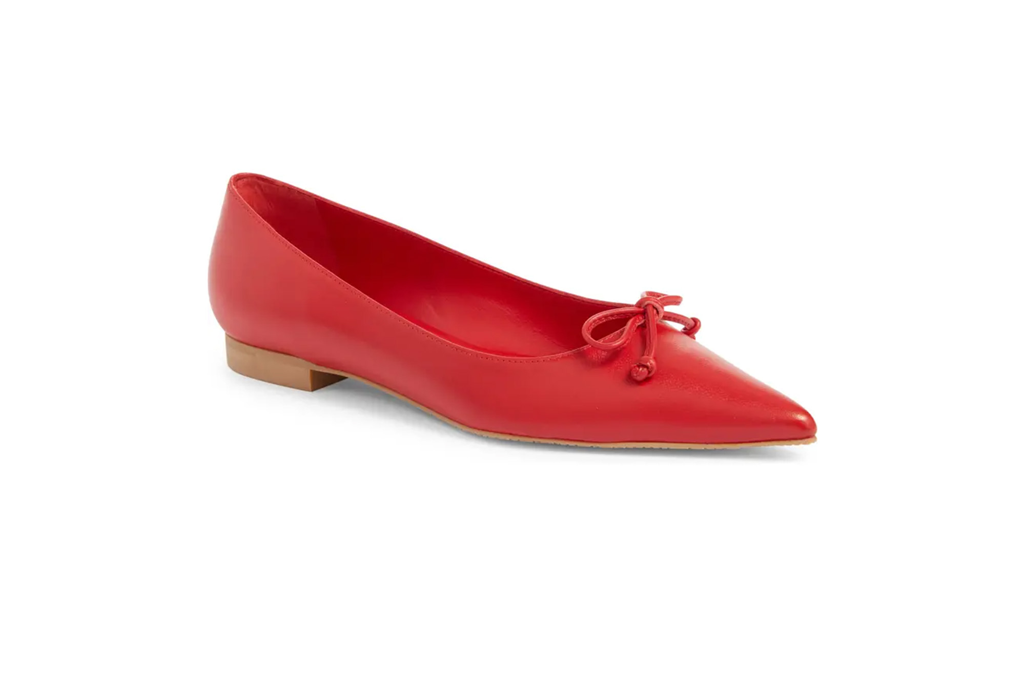 A red ballet flat