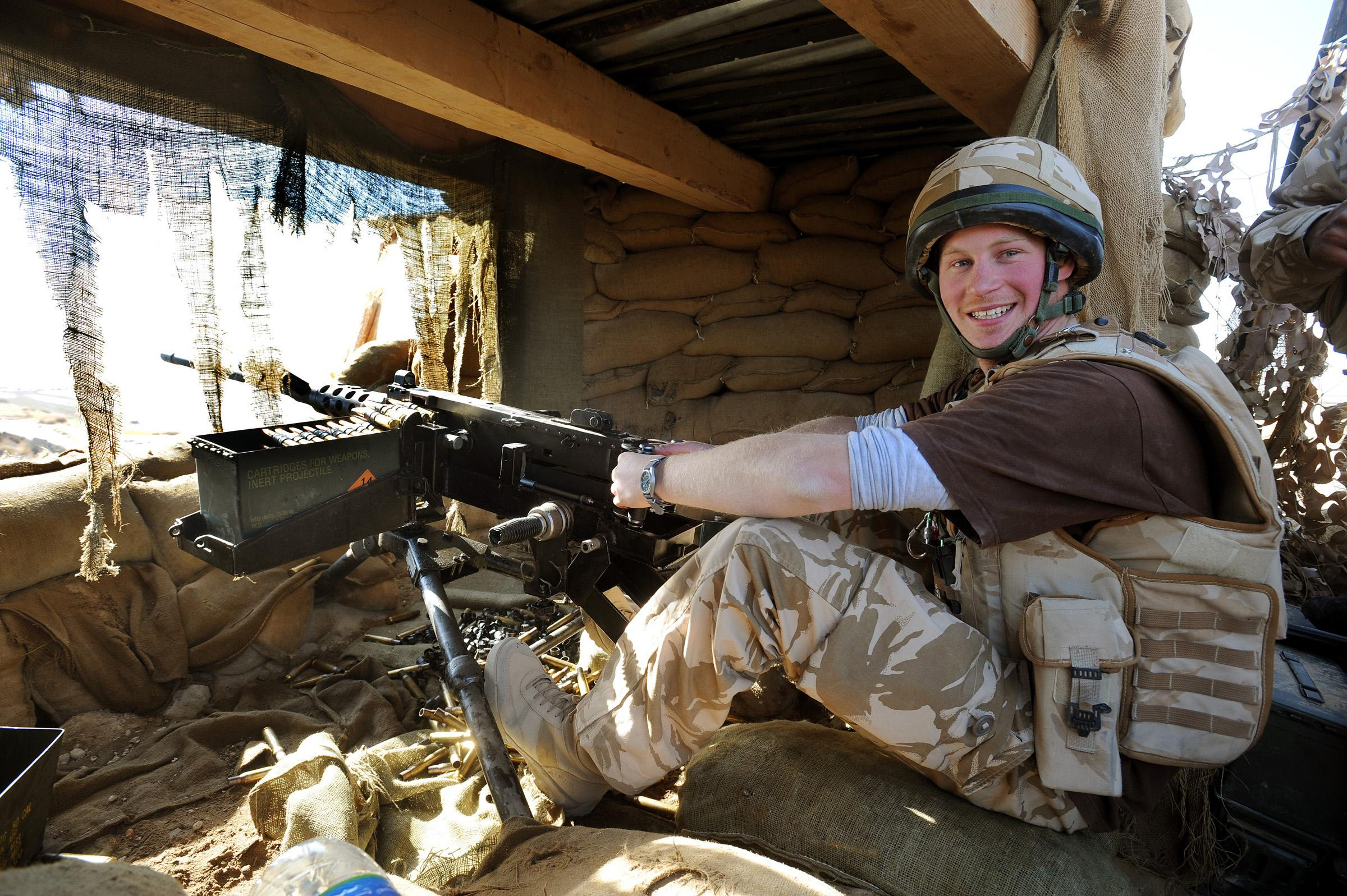 Prince Harry in Afghanistan.
