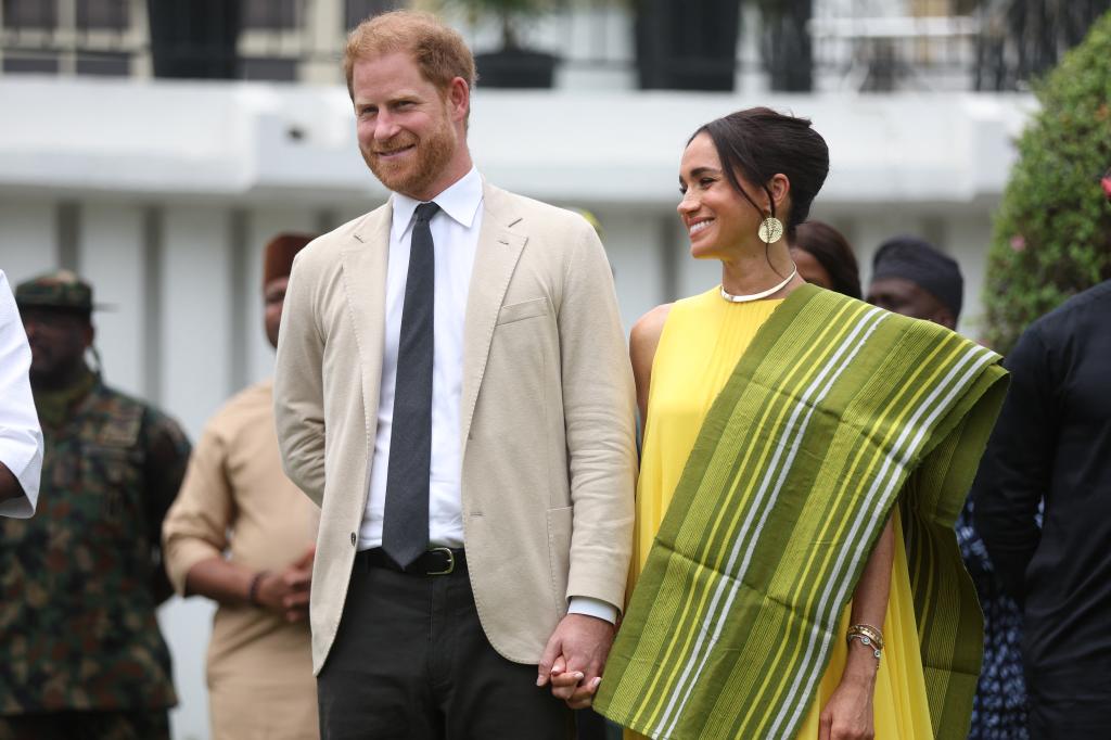 Meghan Markle and Prince Harry in Lagos. 