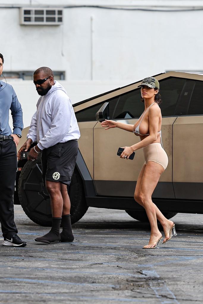 Kanye West and Bianca Censori in Los Angeles