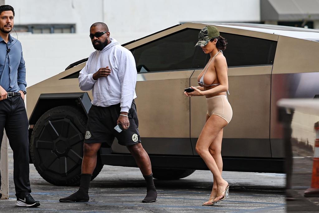 Kanye West and Bianca Censori in Los Angeles