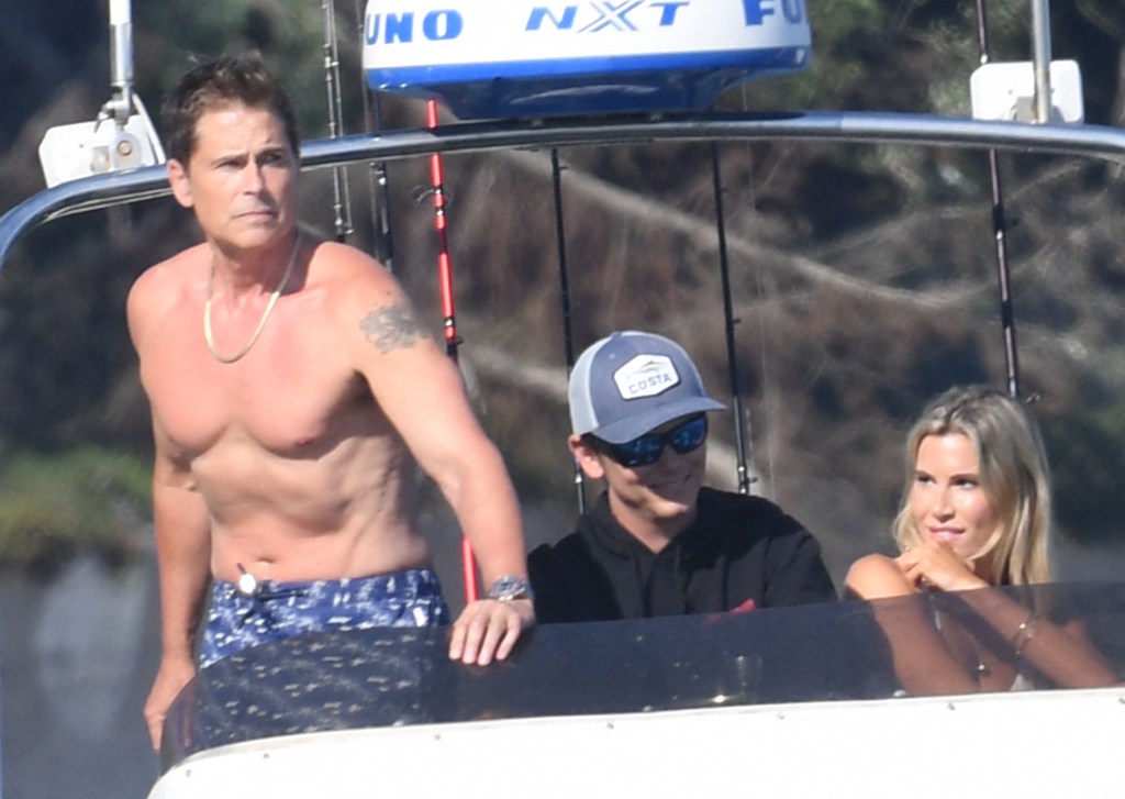 Rob Lowe boat photo