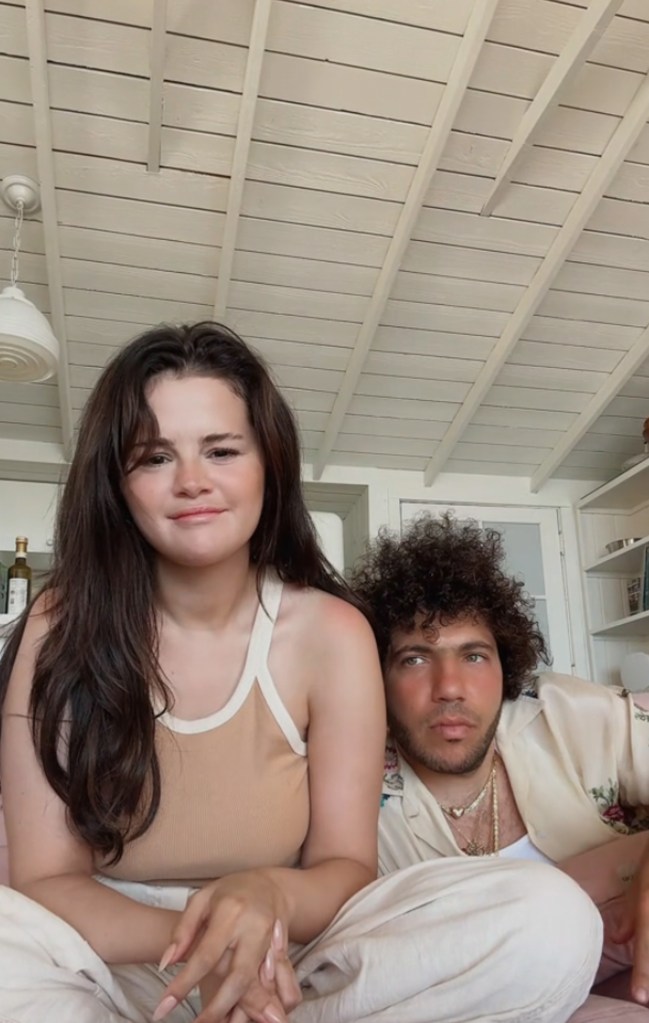 Selena Gomez and Benny Blanco on TikTok