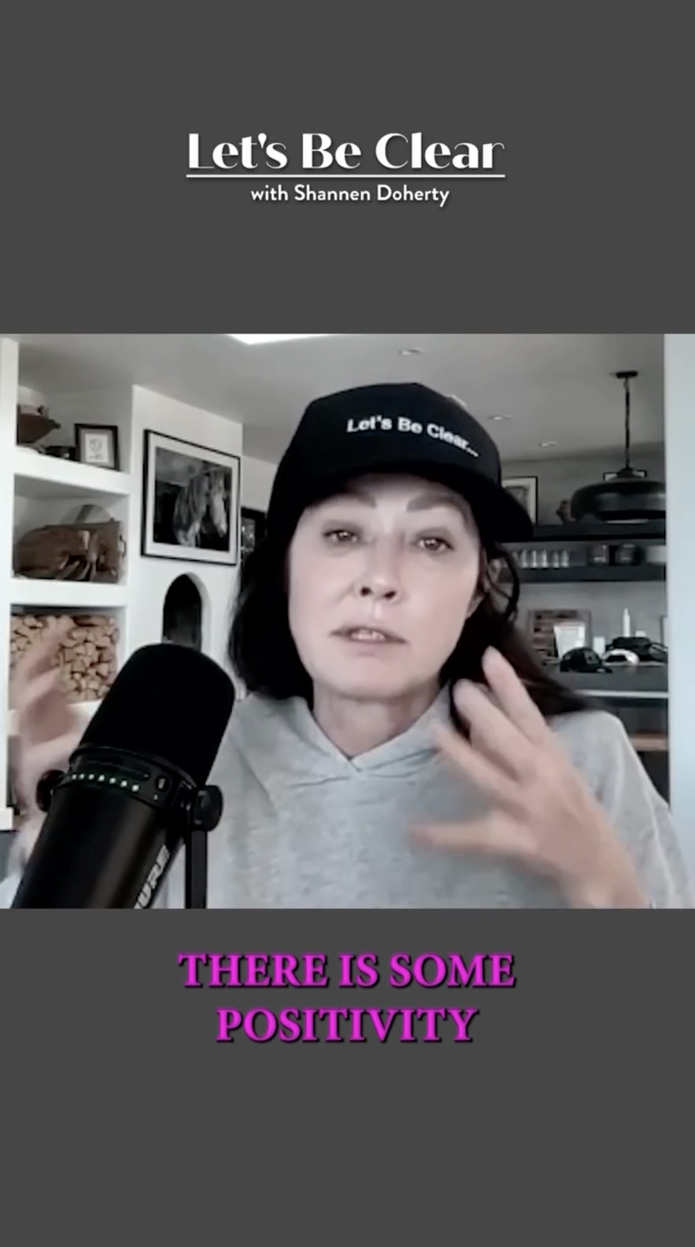 Shannen Doherty on her podcast.