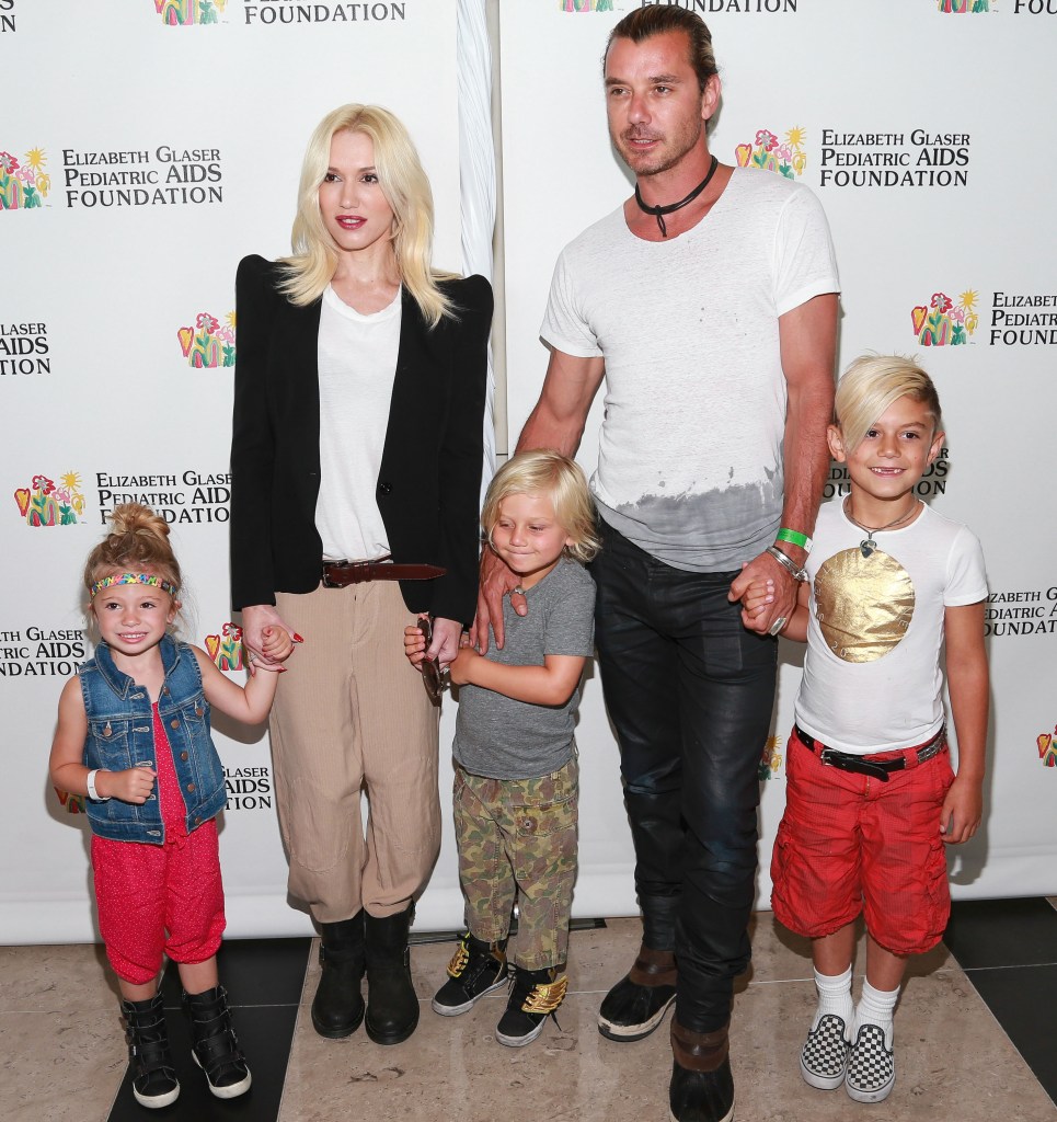 Gwen Stefani, Gavin Rossdale and sons in 2013