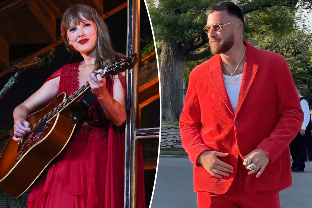 Travis Kelce seen crying as fans joke Taylor Swift gave him a ‘personal concert’ with special mashup in Amsterdam