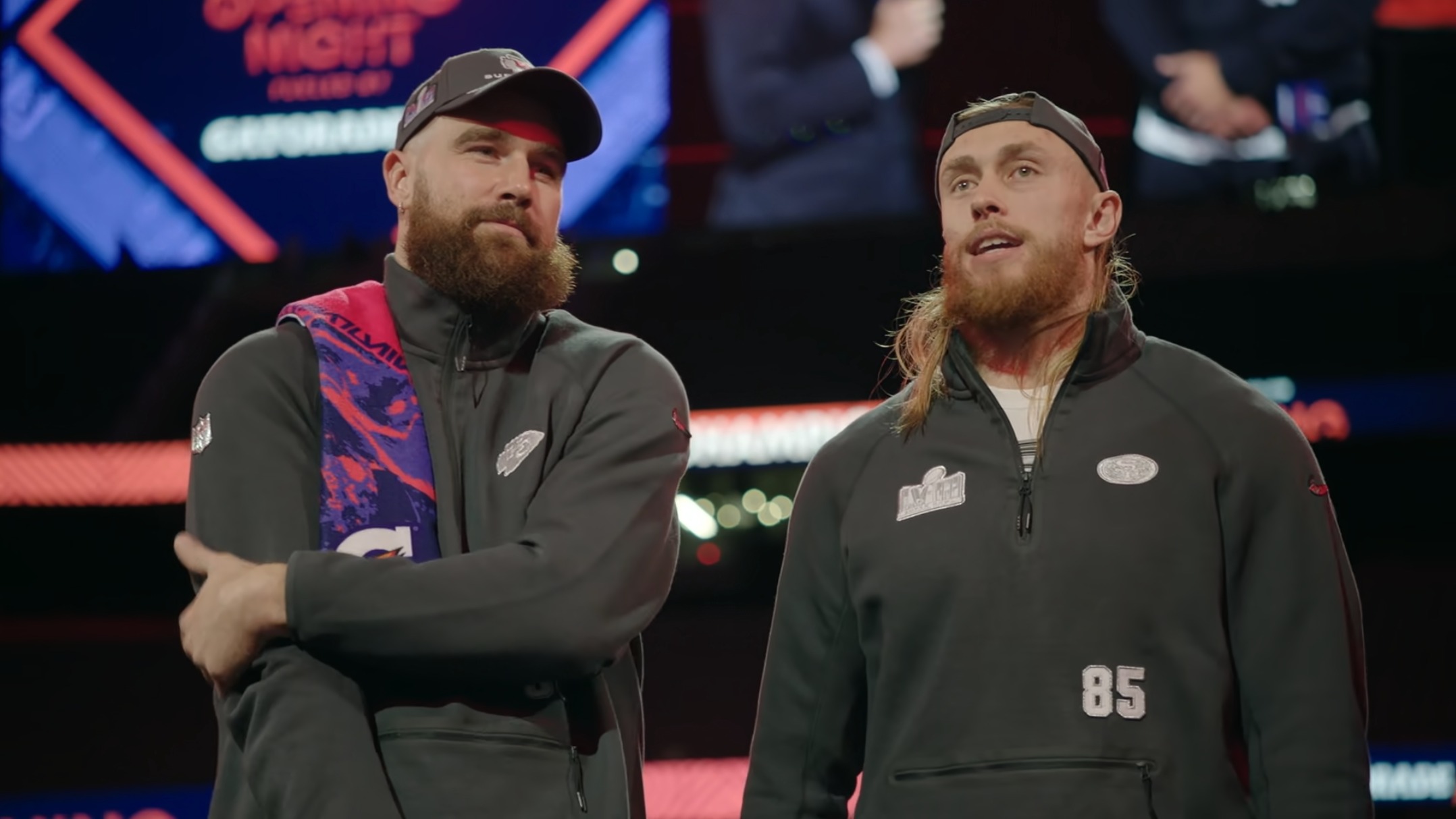 Travis Kelce and George Kittle.