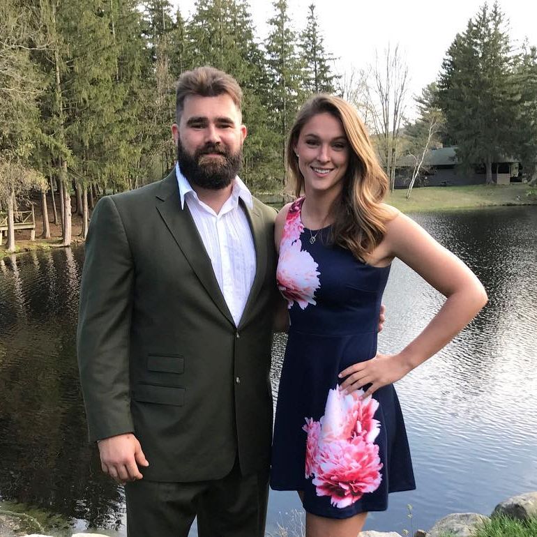 Kylie Kelce and Jason Kelce.