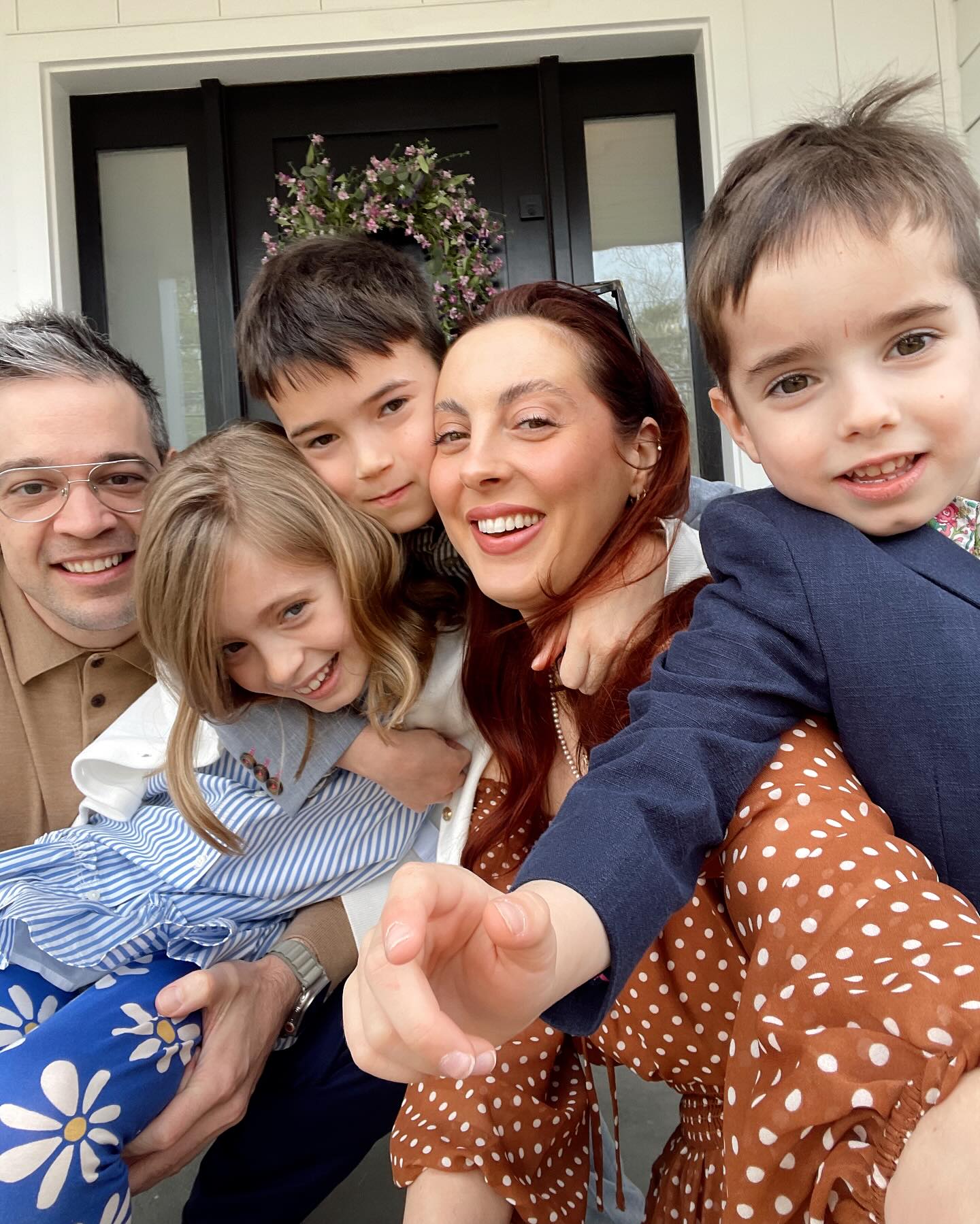 Ian Hock and Eva Amurri with her kids.