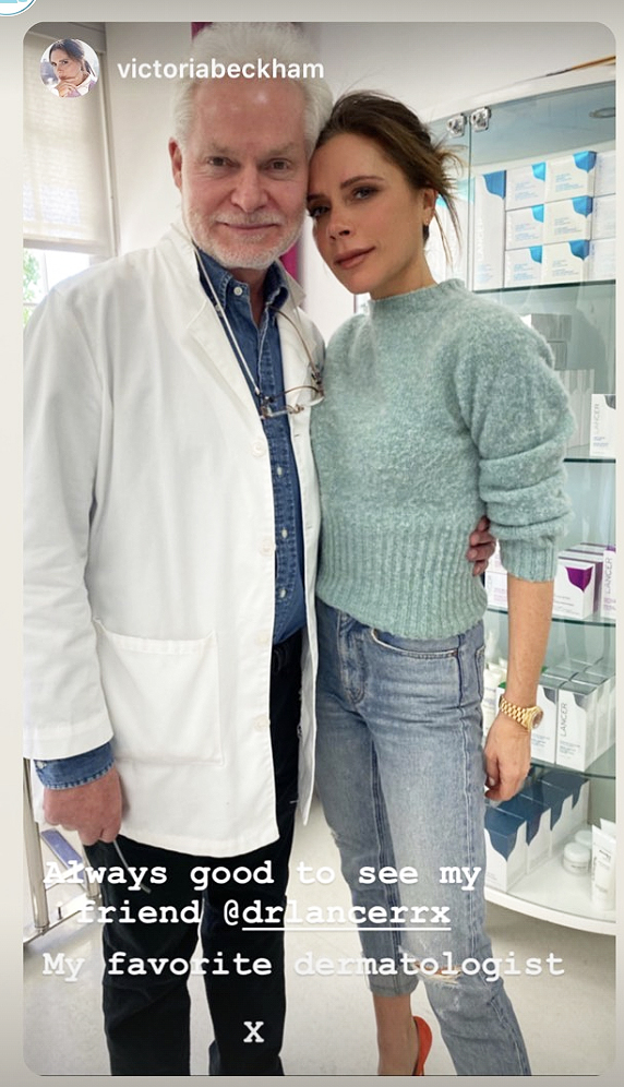 Victoria Beckham and Dr. Harold Lancer