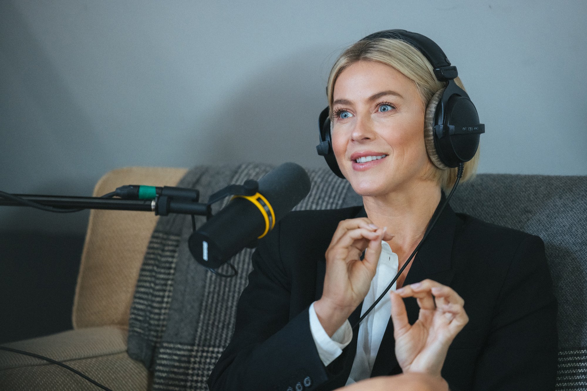 Julianne Hough speaks on the "Armchair Expert" podcast.