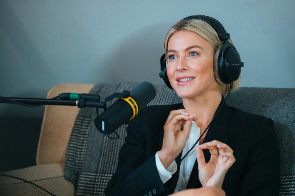 Julianne Hough speaks on the "Armchair Expert" podcast.