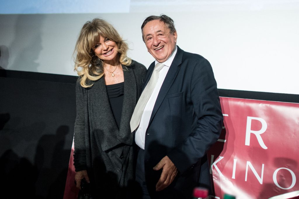 Richard Lugner and Goldie Hawn in 2017. 