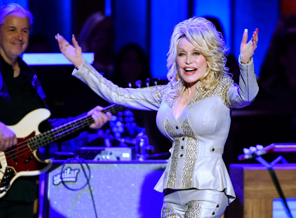 Dolly Parton performs at at the Grand Ole Opry in Nashville, Tenn., in October 2019