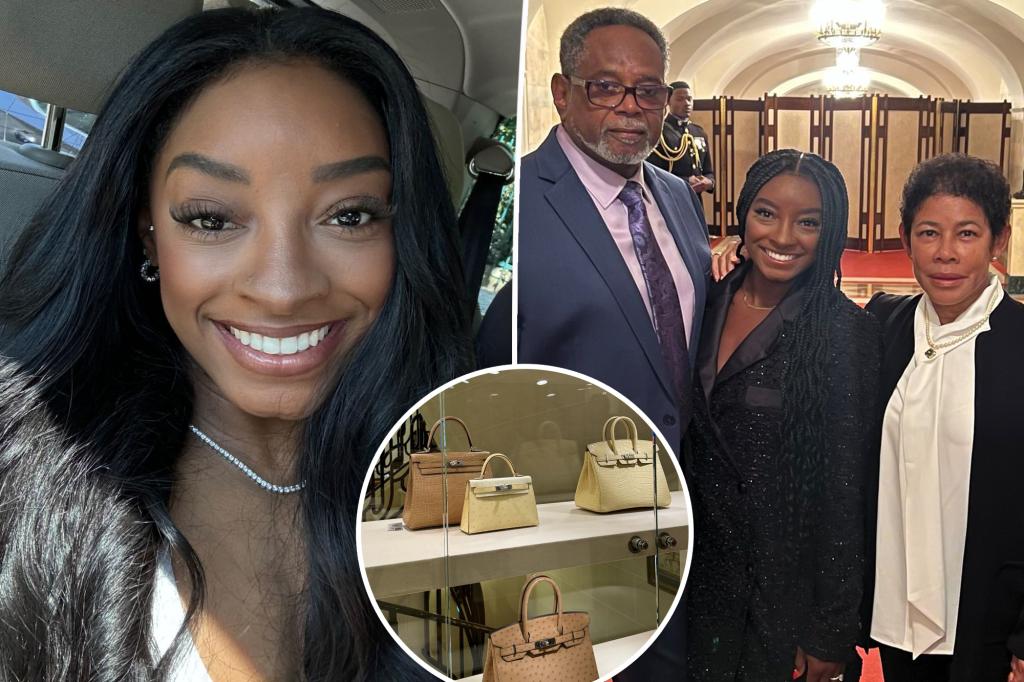 Simone Biles reveals her parents bought her an Hermès bag after 2024 Olympics: ‘Don’t be mad at me’