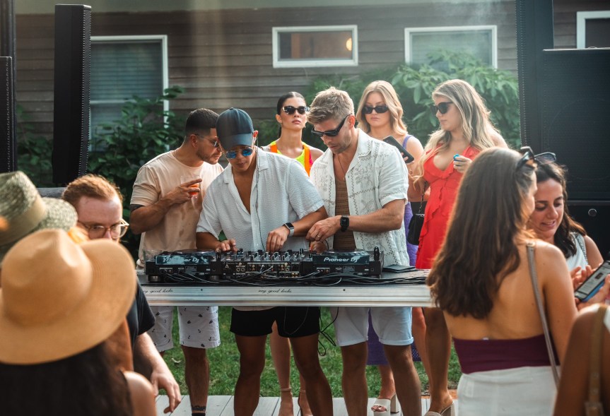 Nathan Leong, Kyle Cook DJing at Placëbō