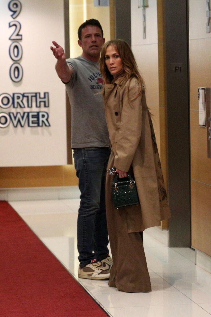 Ben Affleck and Jennifer Lopez stop by Soho house in Los Angeles in May 2024.