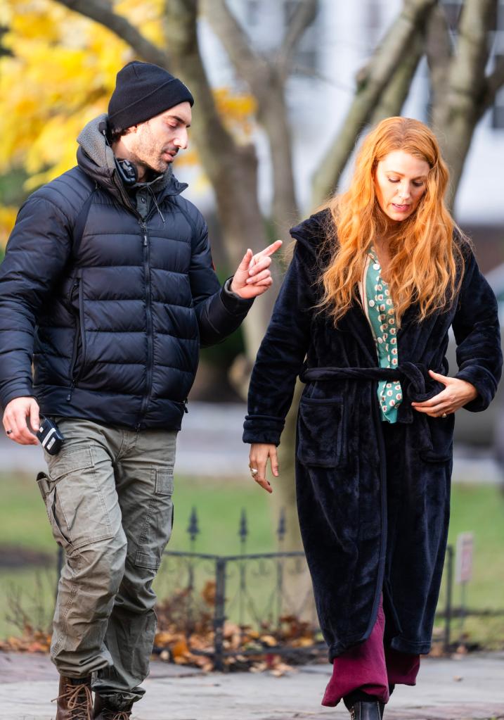 Blake Lively is spotted filming 'It Ends With Us' in Plainfield, New Jersey in January.