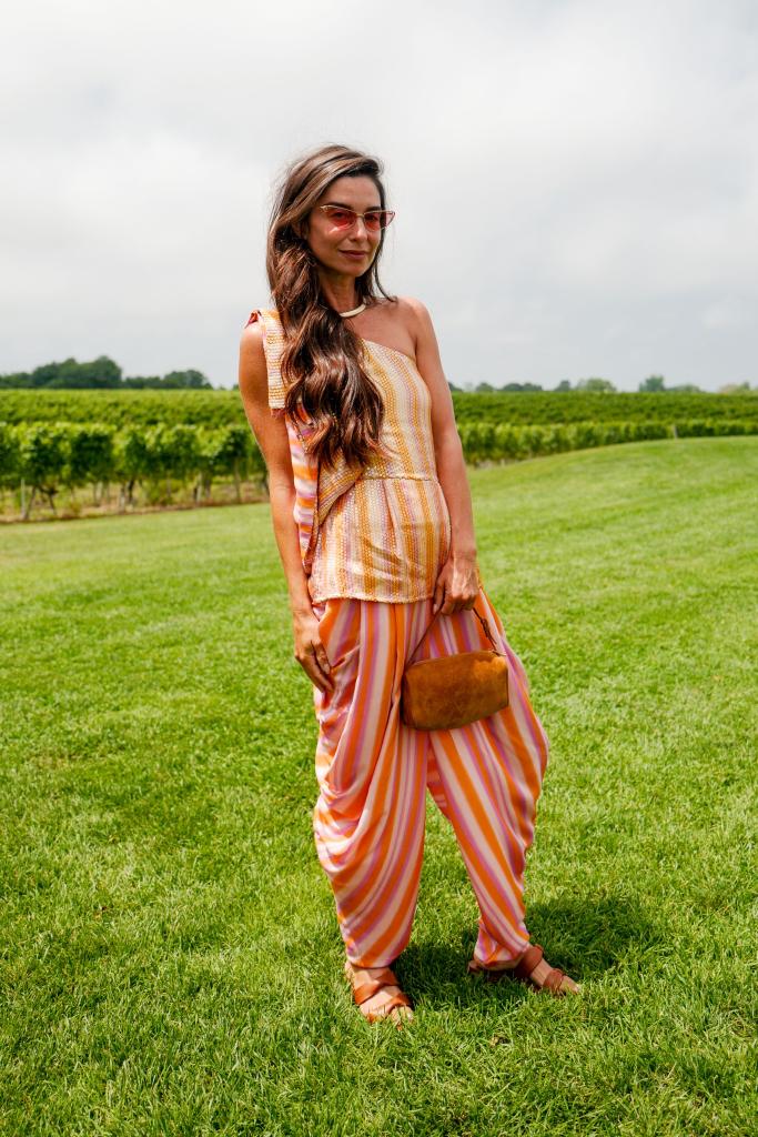 Candice Miller at a Summer Lunch at Wolffer Estate Vineyard in July 2022.