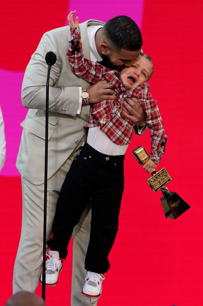 Drake and Adonis Graham at an awards show in May 2021