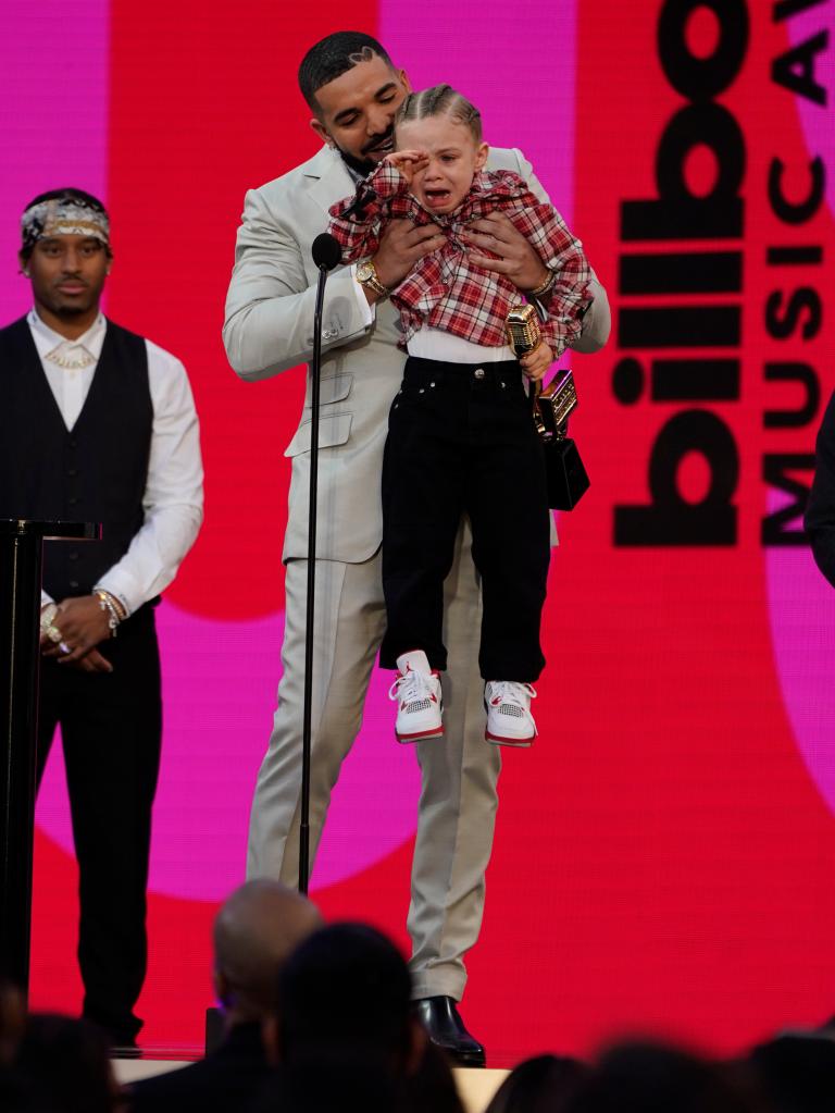 Drake and Adonis Graham at an awards show in May 2021